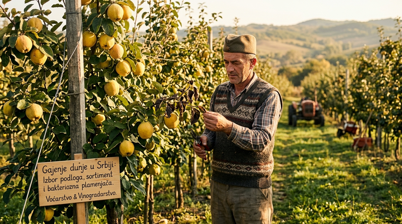 Gajenje dunje u Srbiji: Izbor podloga, sortiment i bakteriozna plamenjača