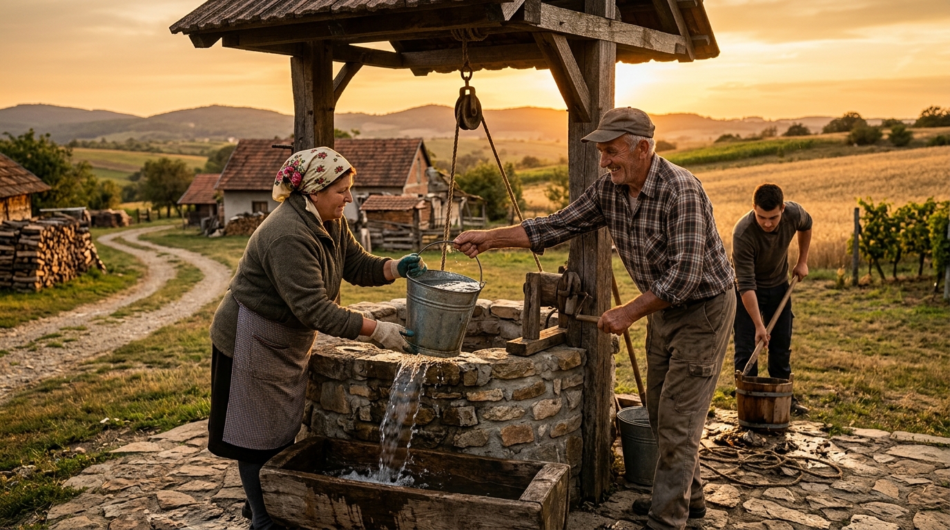 Izgradnja, čišćenje i održavanje seoskih bunara za vodosnabdevanje
