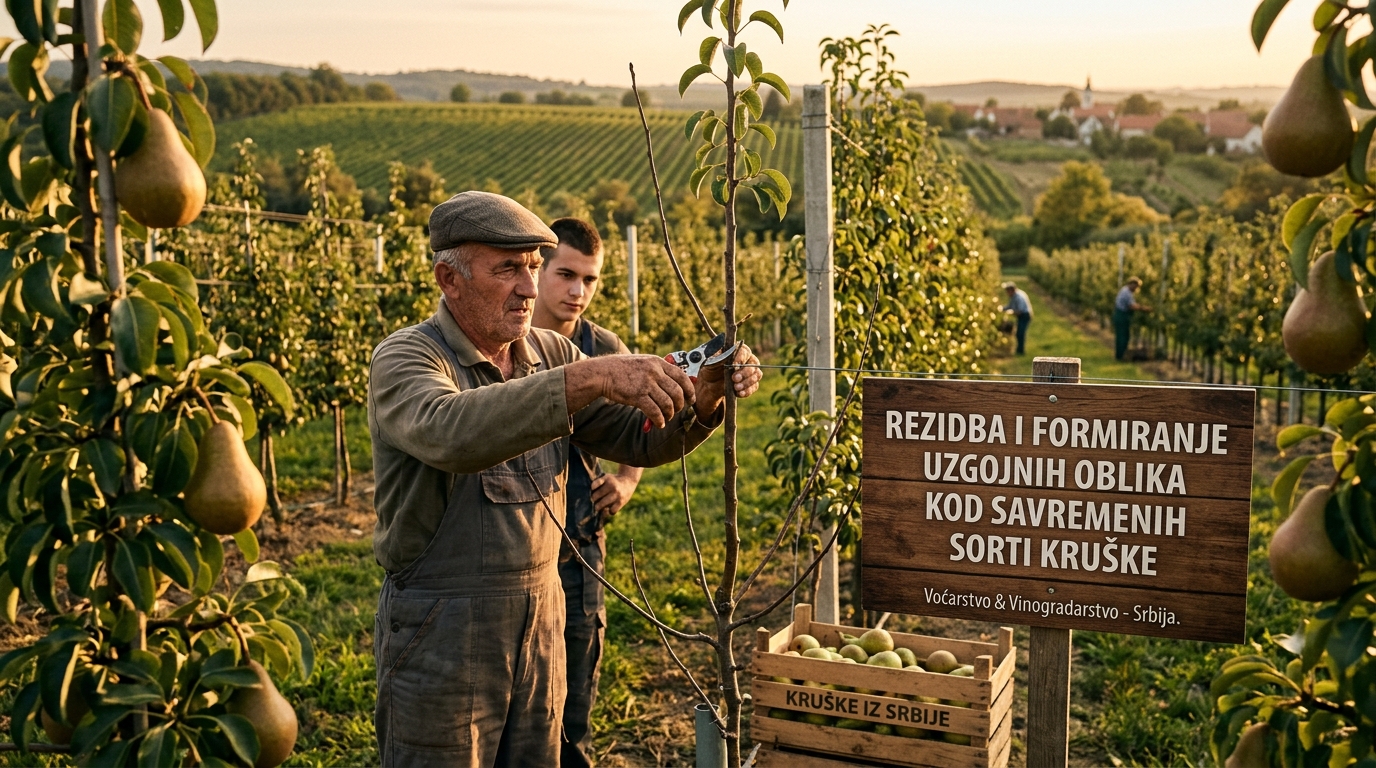 Rezidba i formiranje uzgojnih oblika kod savremenih sorti kruške